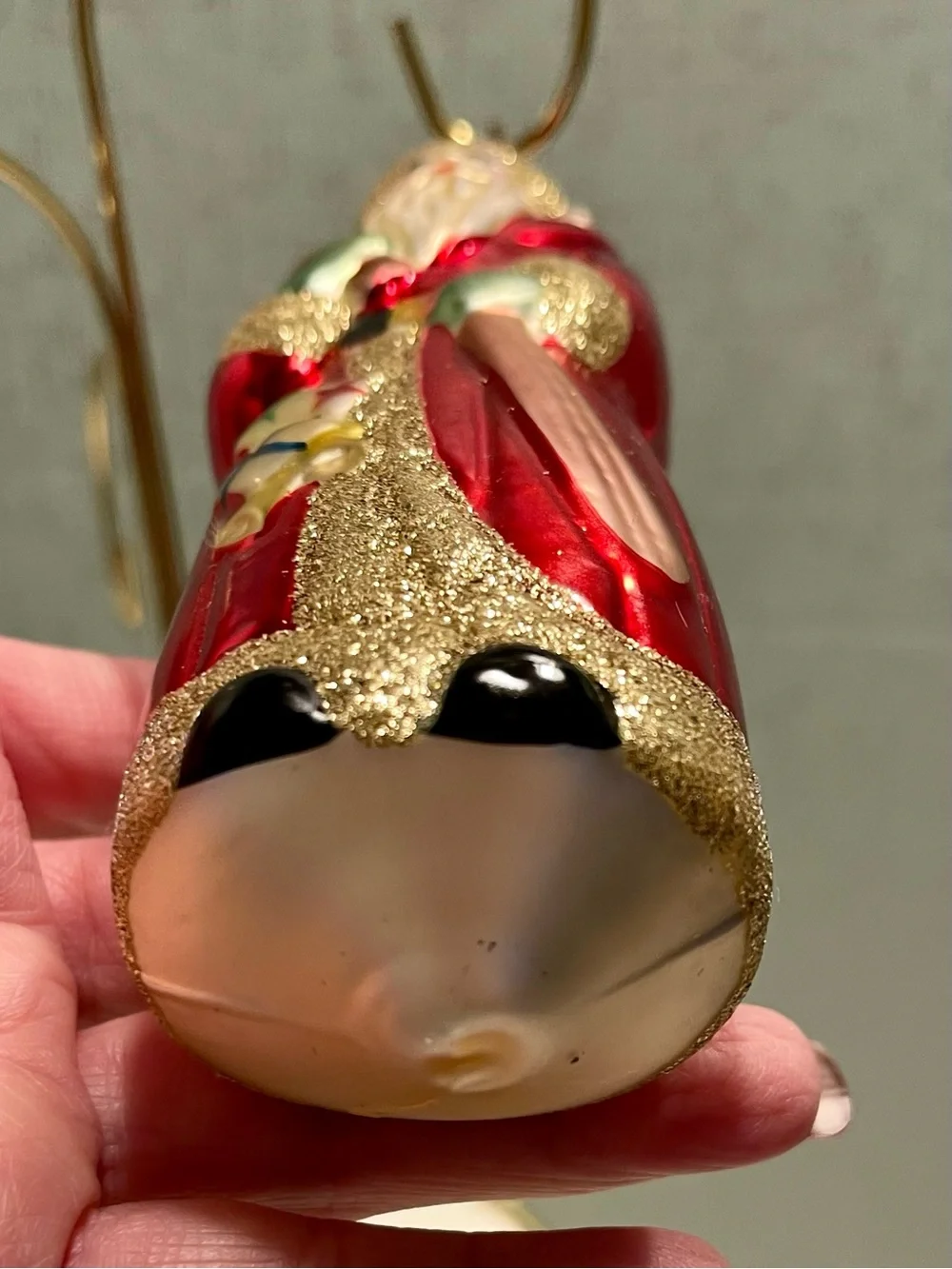 VINTAGE CHRISTOPHER RADKO  Glass Santa and Cottage Holiday Ornaments Bundle